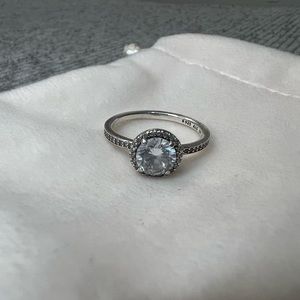 Pandora round halo Ring